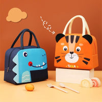 Cartoon Thermal Insulation Lunch Bags Oxford Fresh Cooler Pouch for Students