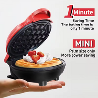 Mini Maker Waffle 4" Cooking Surface Non-Stick 350w