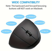 Wireless Mouse Vertical Gaming Mouse USB Computer Mice Ergonomic Desktop