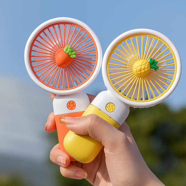 Multifunctional Rechargeable Hand Held Mini Fan - Portable Fan Night Cooler