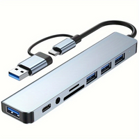 Usb Hubs Type C Aluminum Body High Speed Splitter 5Gbps for PC Computer