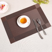 Food Mat Rectangle Placemat Restaurant Washable PVC Durable Dining Table