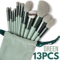 13pcs Makeup Brushes Cosmetic Full Set Soft Hair Female Make Up Tools