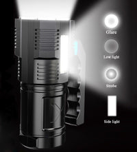 Super Powerful LED Flashlight Tactical Torch USB Rechargeable Waterproof