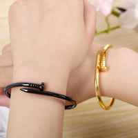 Titanium Nail Bracelet Bangles for Men and Women Unisex Fashion Item