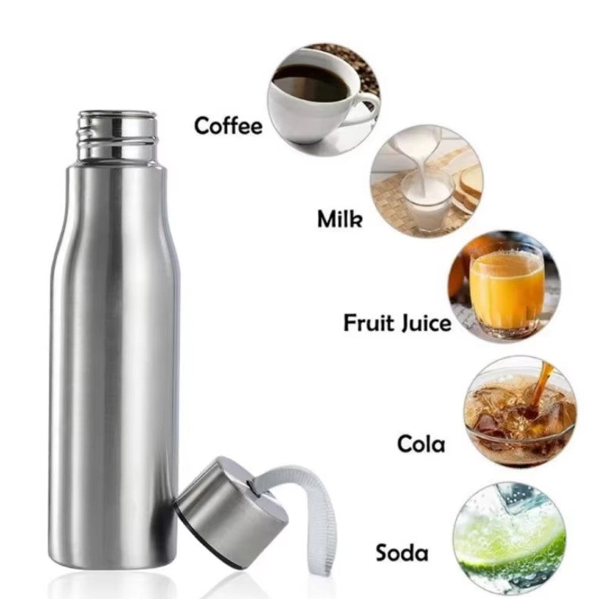 Stainless Steel Water Cup Outdoor Travel Water Bottle Metal Thermos Cup with