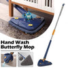 Dinning Cleaning Mop 360 Rotatable Long Triangular Mop Foldable Automatic