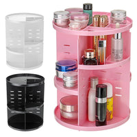 360 Rotating Makeup Organizer, DIY Adjustable Makeup Carousel Spinning