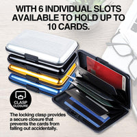 Secure Aluminum Wallet Infrared Blocker Card Holder 1 PC Atm Card Holder
