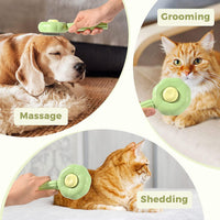 Comfortable Hamburger Cat Brush Stainless Steel Durable Cat Massage Comb Cat