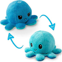 Reversible Moody Flip Octopus Soft Toy Two Sided Face Octopus Plush