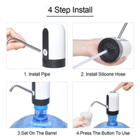 Water Bottle Pump USB Charging Automatic Drinking Water Pump Portable