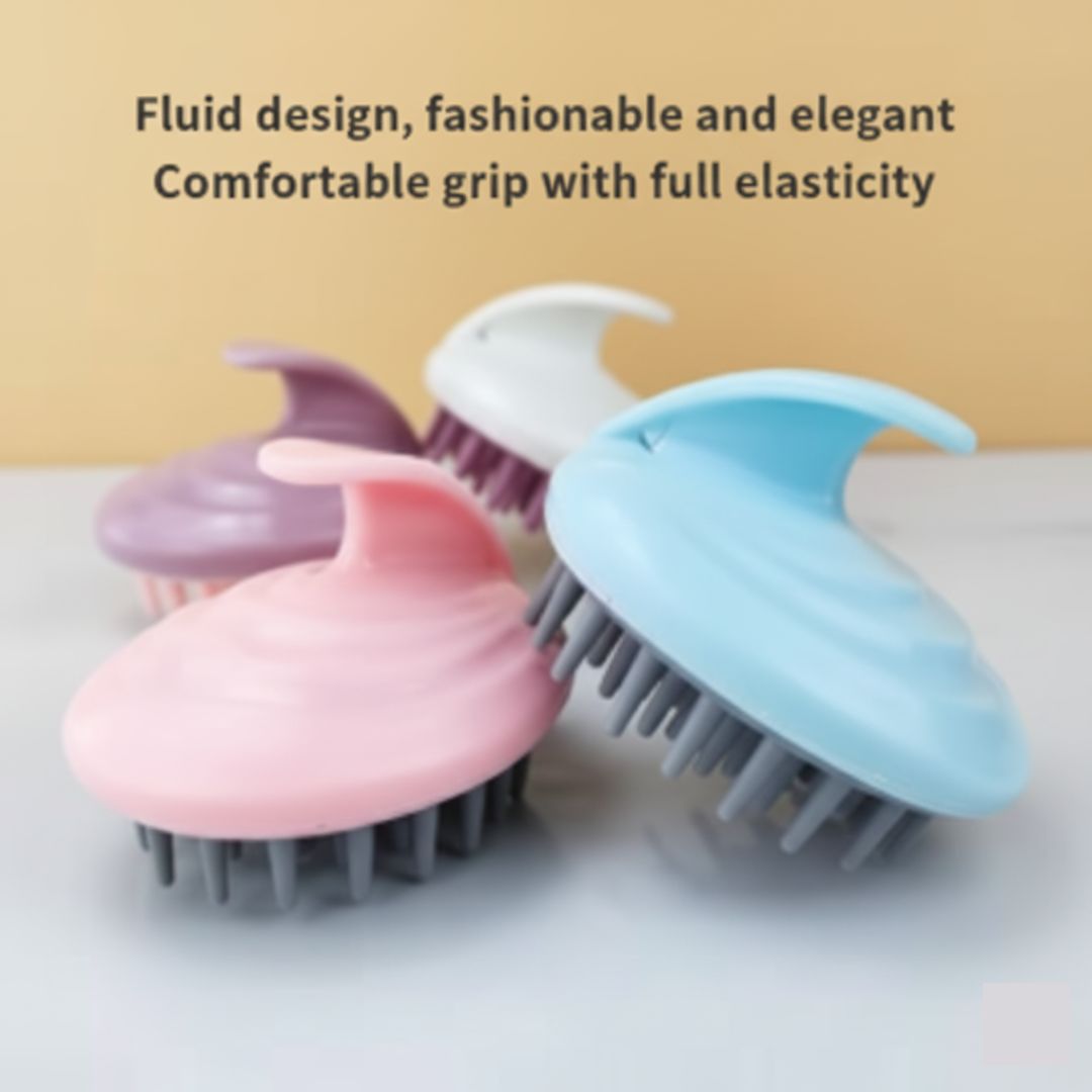 Waterproof Pink Shampoo Applicator Brush Tool for Dandruff Removal, Promotes