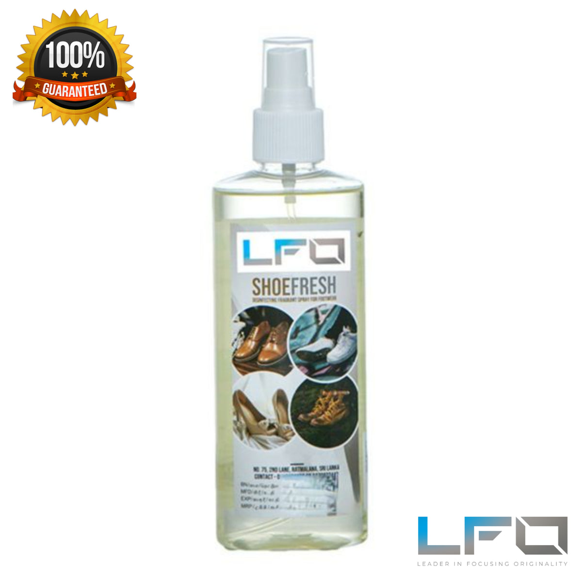 Lfo Local Delivery Footwear Deodorant Spray Nano Deodorant Spray Lemon Grass