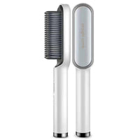 2-in-1 Electric Hair Styling Tool Hot Comb Straightener and Curler with