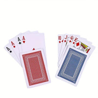 Premium Poker Size Playing Cards with 21 Points, Euchre and Canasta Standard