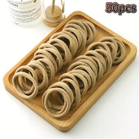 50pcs Soft Elastic Hair Ties Hair Bands Decorative Hair Accessories Set for