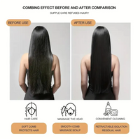 Rotatable Self Cleaning Hair Brush Massage Air Cushion Comb Magic
