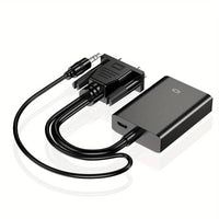 Full HD 1080p Vga to Hdmi Converter Adapter Cable with Audio Output Vga HD