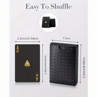Gold Foil Plastic Waterproof Playing Cards