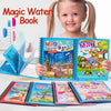 1 Book + 1 Pen Reusable Coloring Book Magic Water Painting Book Sensory