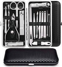 Nail Clipper 19 PC Silver Stainless Steel Nail Cutter Cutter Fingernail