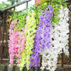 110cm Artificial Flower 1pcs- 5pcs Simulation Wisteria Vine Hanging Plant