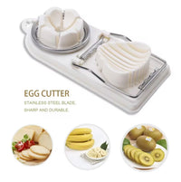 1pc Household Multifunctional Egg Cutter, Egg Slicer for Hard Boiled Eggs, 2