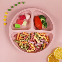 Cute Cartoon Silicone Suction Plate for Youngsters - Non-Slip, Easy Clean