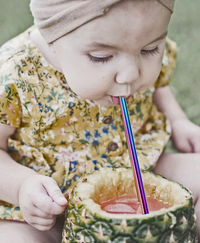 5 Pieces Stainless Steel Straw Set Colorful Metal Straws Bar Drinks Coffee