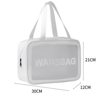 3pcs Portable Travel Wash Bag Female Transparent Waterproof Makeup Storage