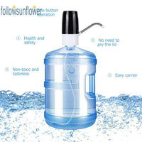 Water Bottle Pump USB Charging Automatic Drinking Water Pump Portable