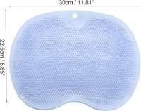 Foot Scrubber for Shower 25 X 30 Cm, Silica Gel Shower Foot Scrubber, Shower
