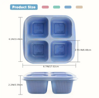 High-quality Wheat Straw 4-Compartment Divided Bento Lunch Box with