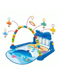 Unisex Baby Piano Gym Play Mat, Infant Kick and Play Piano Activity Center