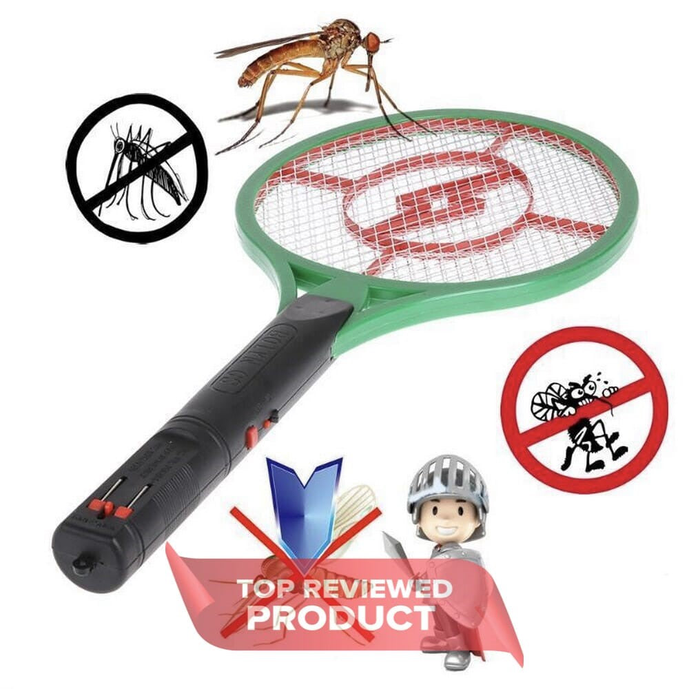 Electronic Rechargeable Mosquito Bat Racket Swatter Killer Bat Insect