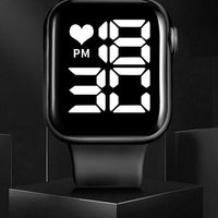 Fashionable Luxury Silicone Band LED Digital Sports Belt Band Watch for