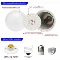 E27 LED Bulb Lamp No Ficker with Driver 18w 15w 12w 9 W 7w 5w LED Light Bulb