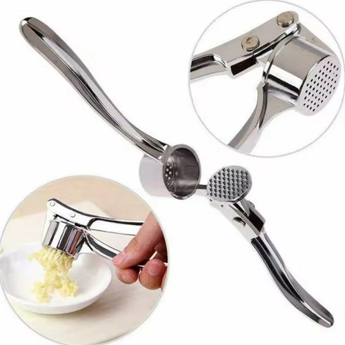 1-piece Durable Metal Garlic Press - Effortless Crusher, Handheld