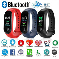 M3 Smart Watch Fitness Tracker with 0.96 Inch OLED Touch Scree Waterproof