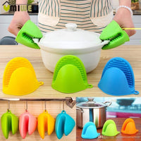 1 Pcs Silicone Oven Mitt Pot Holder Glove Grip Pinch Grip Heat Resistant