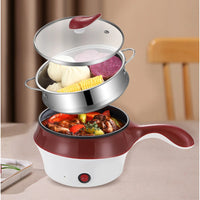 Multi-function Portable Cooker Non-stick Stainless Steel Electric Skillet