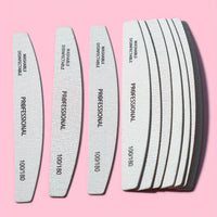 10pcs Professional Nail File Buffer for Home and Salon Manicures - Smooth
