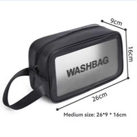 3pcs Portable Travel Wash Bag Female Transparent Waterproof Makeup Storage