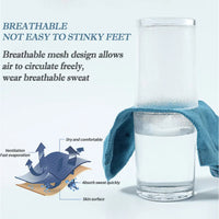 5 Pairs of Mens Summer Thin Mesh Breathable Mens Polyester Sports Socks
