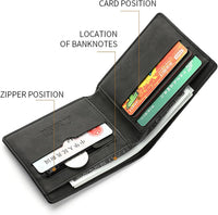 Wallet for Men Slim 6 Credit Card Holder Slots Small Thin Men's Wallet
