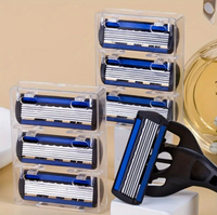 Men's and Women's Manual Safety Razor with 6 Layers of Stainless Steel Hair