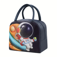 Portable Lunch Box Bag Cute Bento Pack Insulated with 3d Pattern