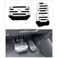 Auto Gear Vehicles Non Slip Accelerator Brake Foot Pedal Cover Set (2pc)