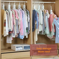 8-in-1 Multi-Port Support Circle Clothes Hanger Saves Space Foldable
